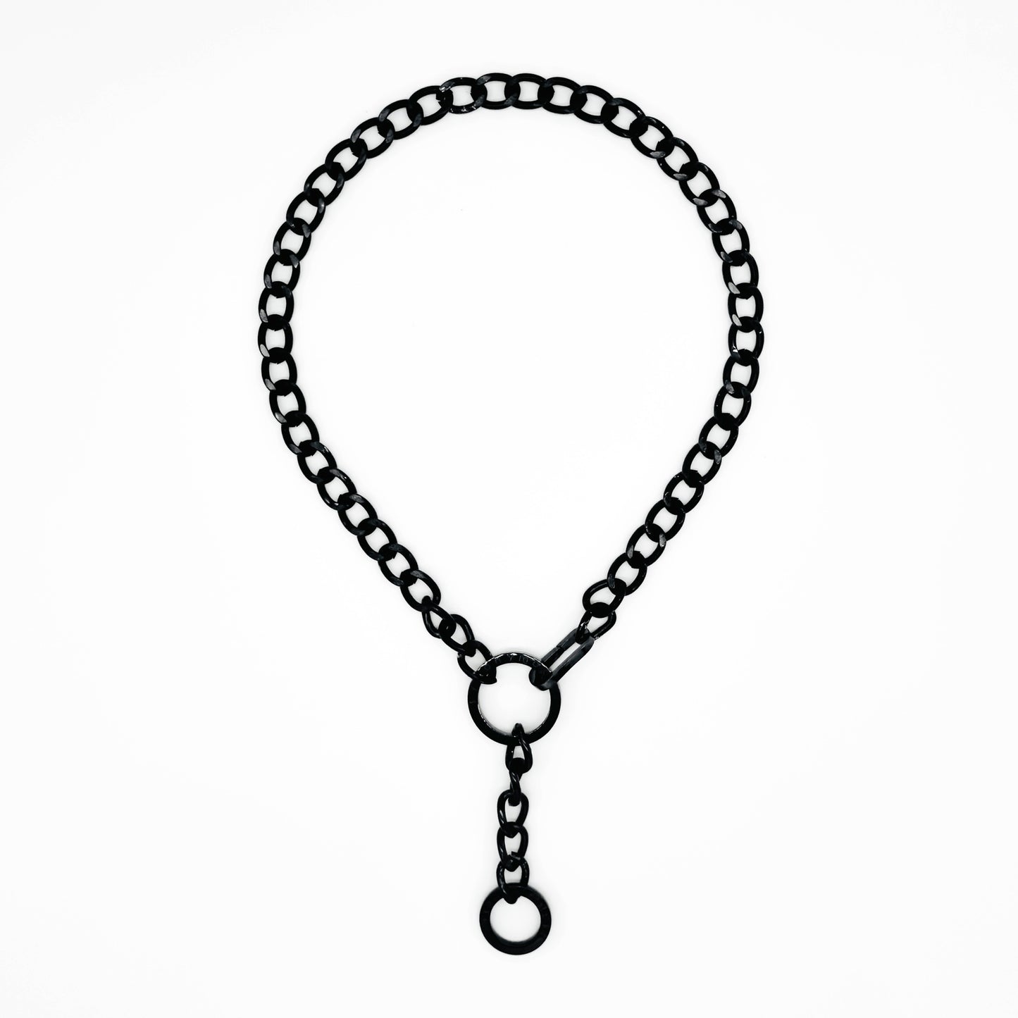 adam - fob necklace (black)