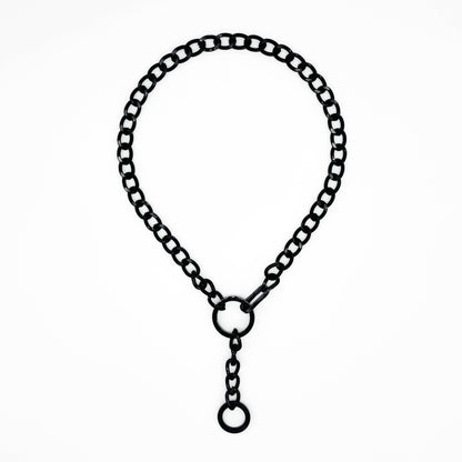 adam - fob necklace (black)