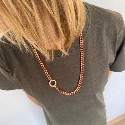 edie - long necklace (rose gold)