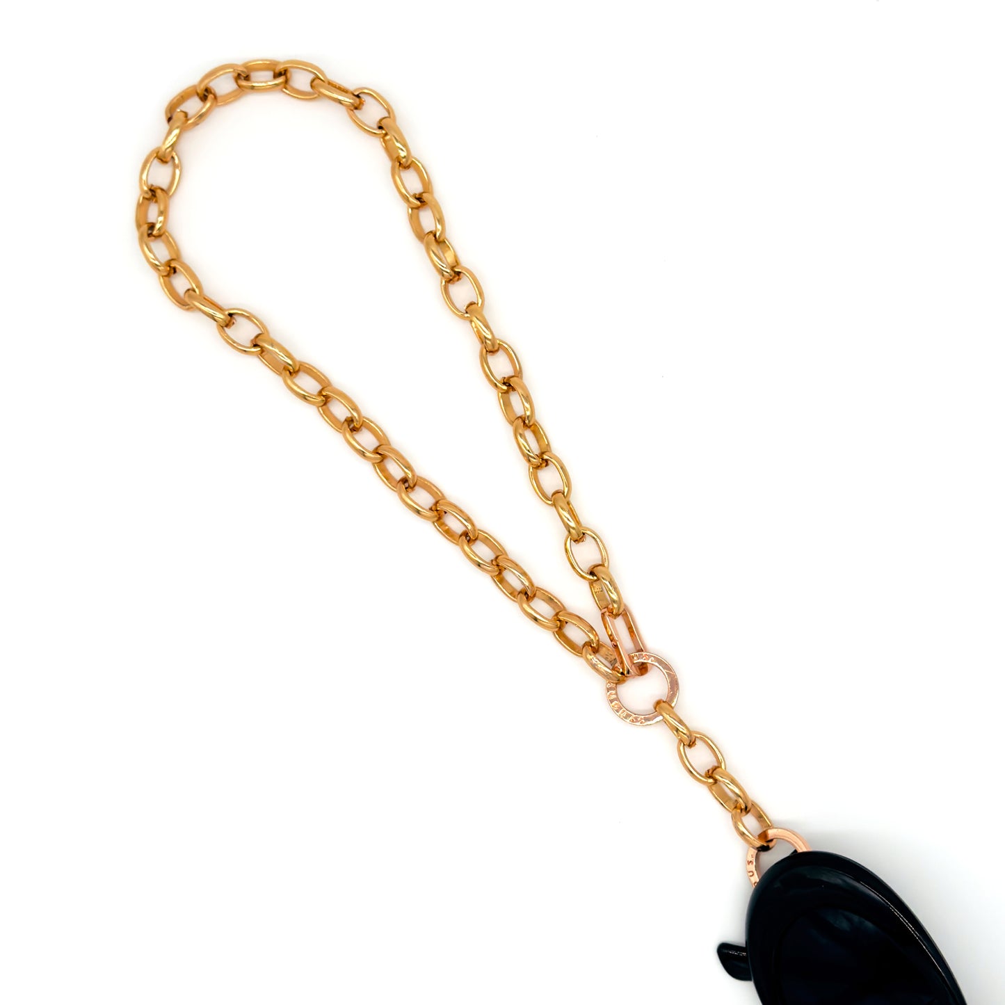 vivi - fob necklace (rose gold)